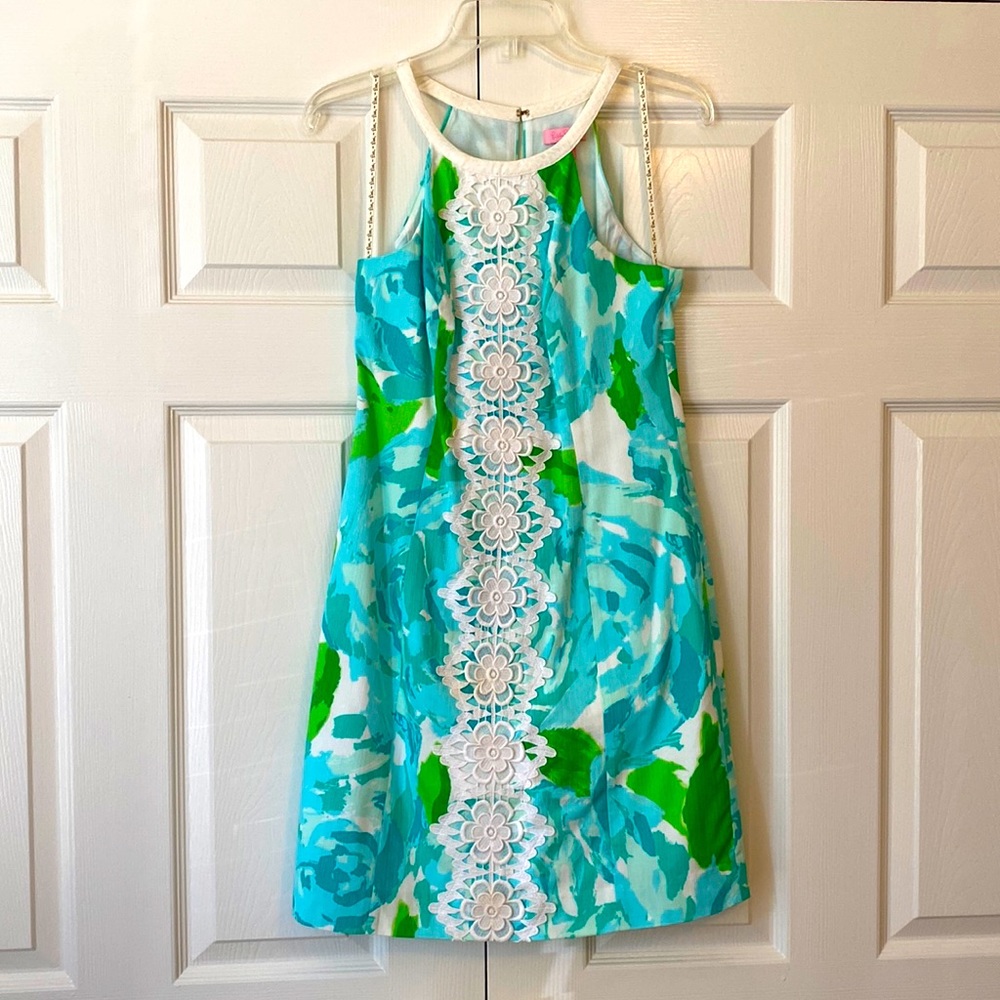 Lilly Pulitzer Poolside Blue First Impressions dress size 6